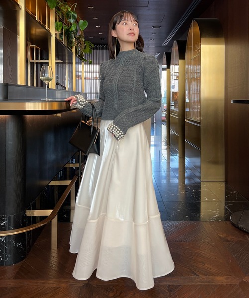 anuans（アニュアンス） ニット セーター パールニットトップス