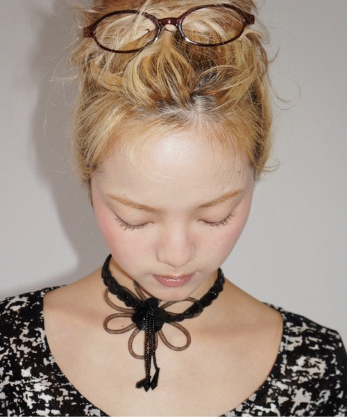 musubore（ムスボレ） チョーカー 「 select 」flower beads choker