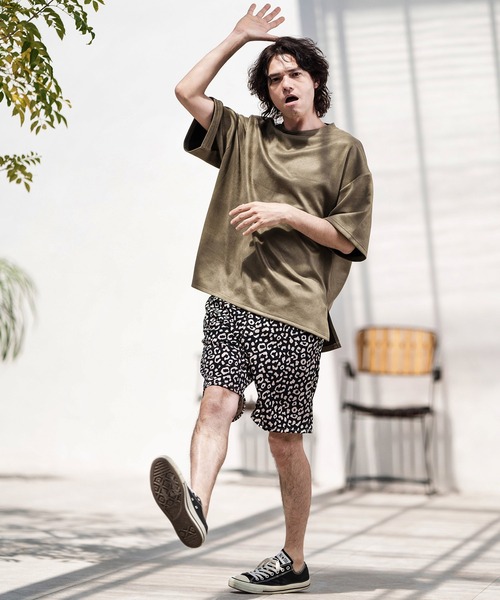 CAMBIO（カンビオ） パンツ mp12367- レオパード柄ショートパンツ