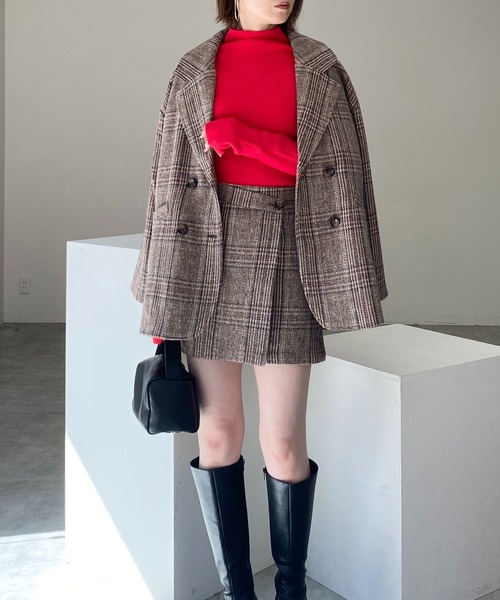 She's Closet セットアップ グレンチェックテーラードジャケット