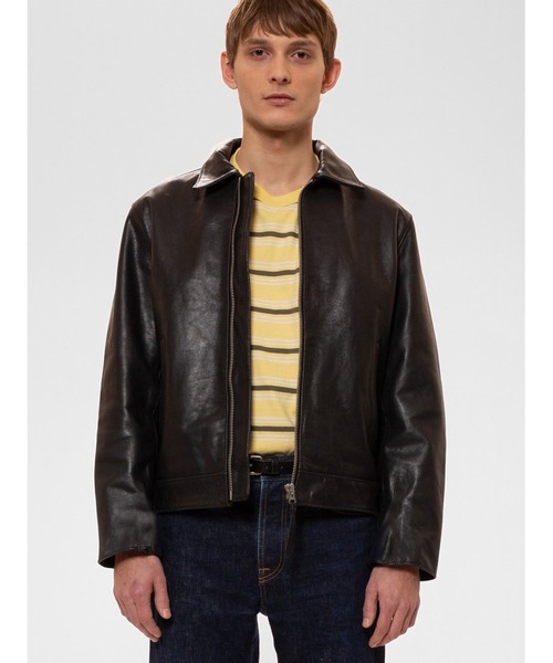 Nudie Jeans（ヌーディージーンズ） 革ジャン ライダース Eddy