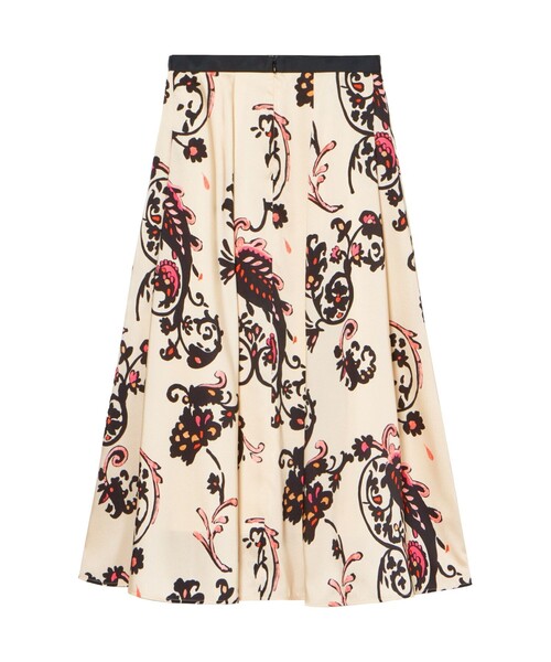 ANAYI（アナイ） スカート アラベスクプリントタック スカート