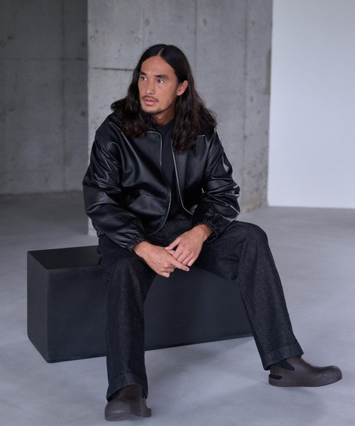 Levi's（リーバイス） ジーンズ PREMIUM BLACK DENIM SLACKS メンズ