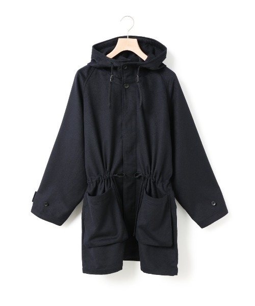 MidiUmi（ミディウミ） コート アウター ウールフード付きコート