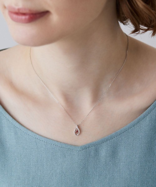 Canal4℃（カナルヨンドシー） ネックレス 「1月誕生石」シルバー