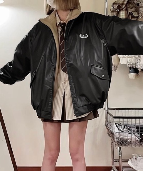 LADY LIKE（レディライク） ブルゾン アウター リバーシブルフェイク