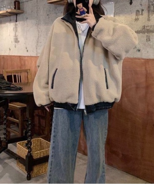 LADY LIKE（レディライク） ブルゾン アウター リバーシブルフェイク