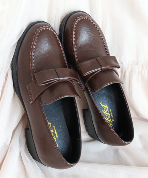 AAA+（サンエープラス） ローファー AAA+/リボン付きローファー(3586