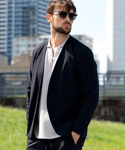 1PIU1UGUALE3 RELAX ジャケット ノーカラージャケット 1PIU1UGUALE3