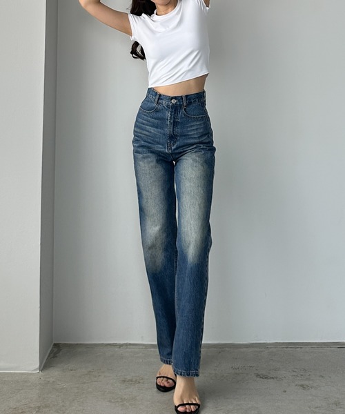 Louere（ルエレ） ジーンズ デニム デニムパンツ ハイウエスト