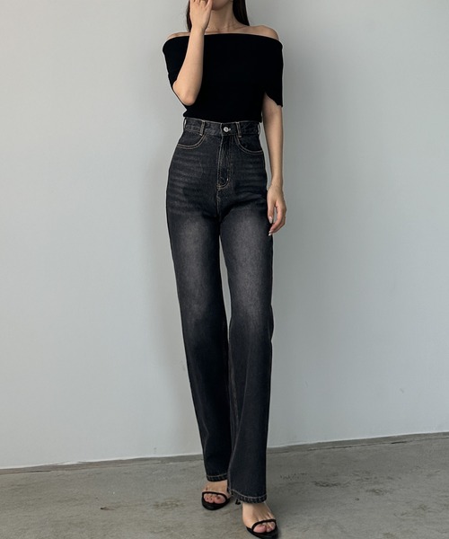 Louere（ルエレ） ジーンズ デニム デニムパンツ ハイウエスト