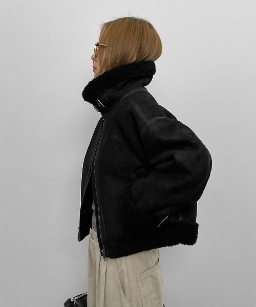 BLACKUP（ブラックアップ） ムートンコート ボアコート 「MADE