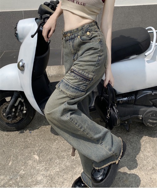 Lilamusant ジーンズ デニム デニムパンツ ヴィンテージライク