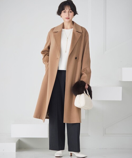 23区（ニジュウサンク） コート チェスターコート MTRカシミヤビーバー