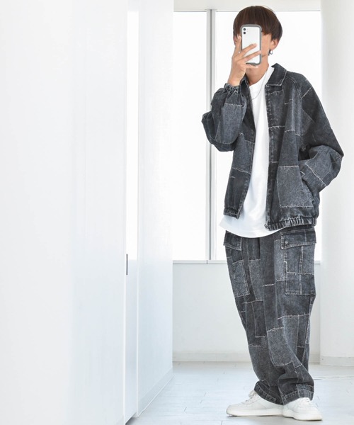 Anytime Songs（エニータイムソングス） ジーンズ パッチワーク風