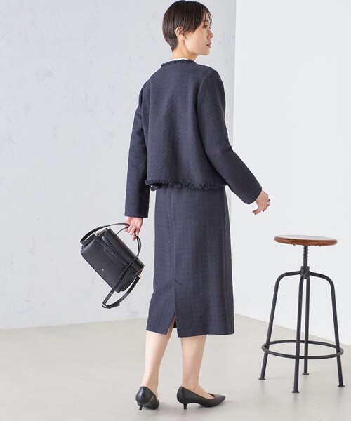 SHIPS（シップス） スカート 「セレモニー対応可」スラブ ツイード