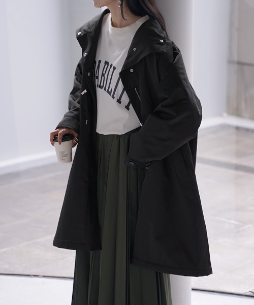 HUG.U（ハグユー） モッズコート コート 2wayミリタリーコート