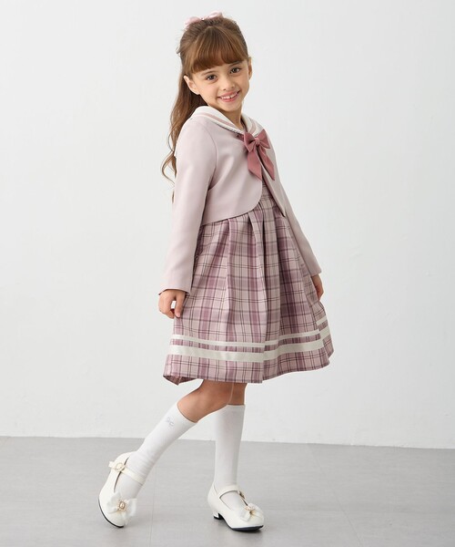 ANY（エニィ） ワンピース 「2点セット」セーラージャケット+チェック