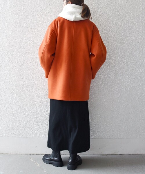 SHIPS any コート チェスターコート any: ウール コクーン テーラード