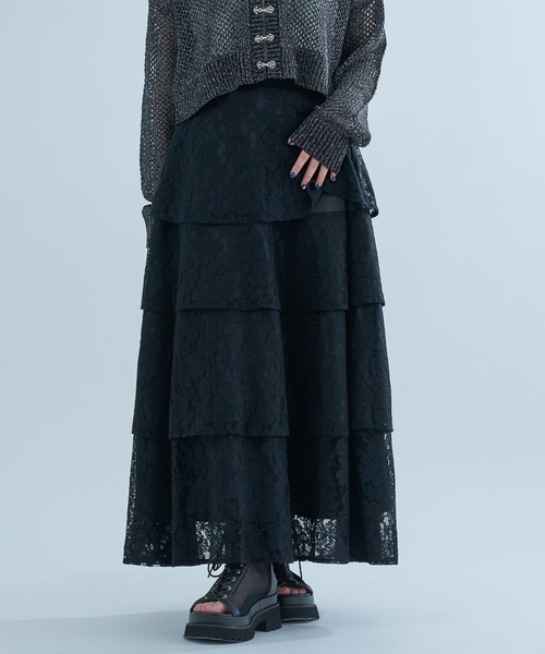 Ellno de Mavie（エルノデメヴィ） スカート ラッフルレーススカート