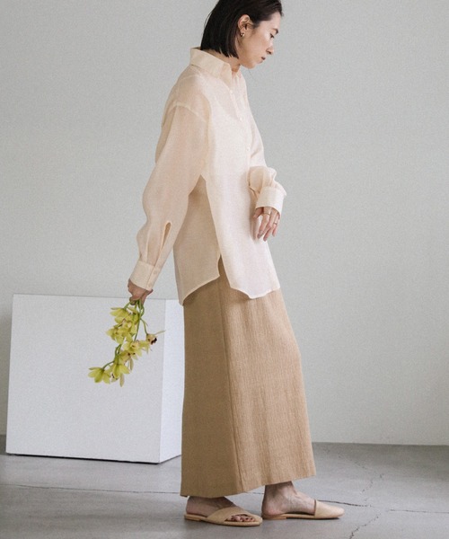 select MOCA（セレクトモカ） ブラウス シャツ オープンスリーブシアー