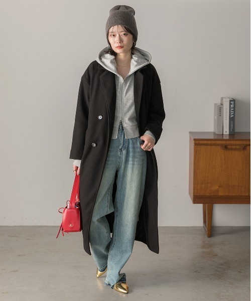 ad thie（アドティエ） コート チェスターコート ダブル チェスター