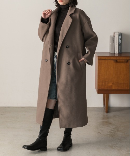 ad thie（アドティエ） コート チェスターコート ダブル チェスター