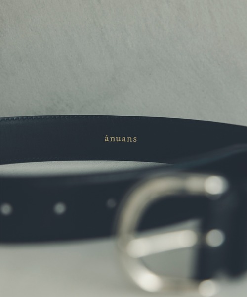 anuans（アニュアンス） ベルト ワイドレザーベルト レディース