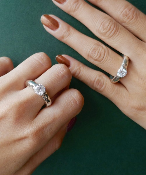 e.m.（イーエム） 指輪 リング SILVER925ジルコニアリング/メンズ