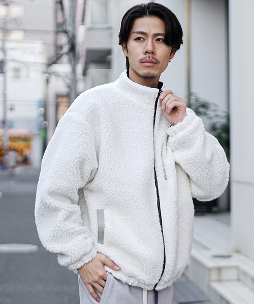 joker（ジョーカー） ブルゾン アウター ピーチスキンリバーシブルボア