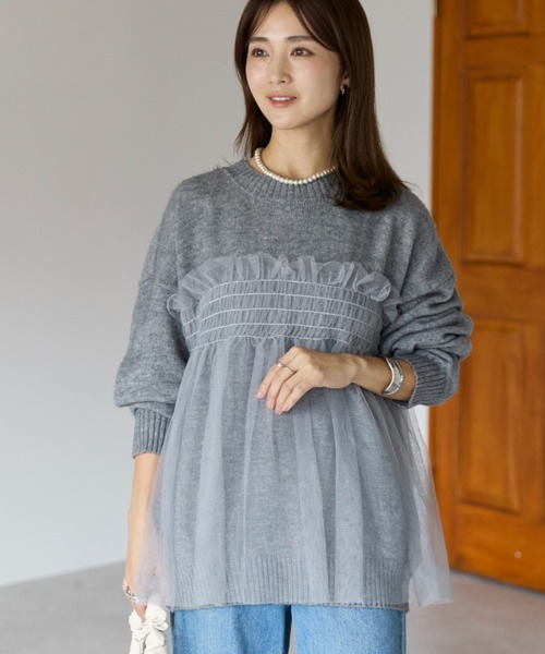 sakishimatokyo ニット セーター 新色追加「着映えトップス」アルパカ