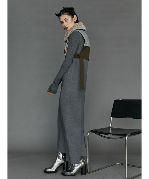 UN3D.（アンスリード） ワンピース I LINE KT OP / アイラインニット