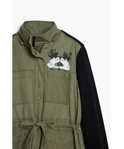 Desigual（デシグアル） モッズコート コート ミッキーマウス異素材