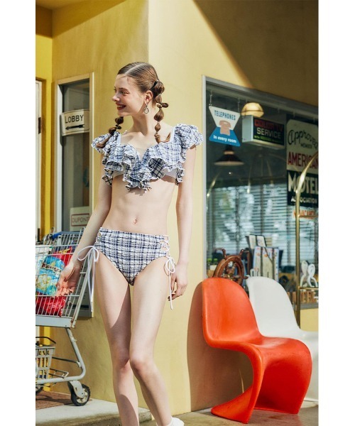 rienda（リエンダ） 水着 マルチファブリックフリルワイヤーカップ