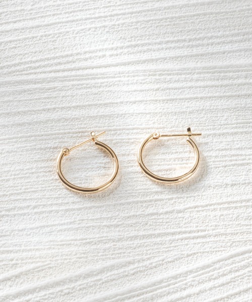 Jewel closet by L&Co. ピアス K18 フープ ピアス レディース メンズ