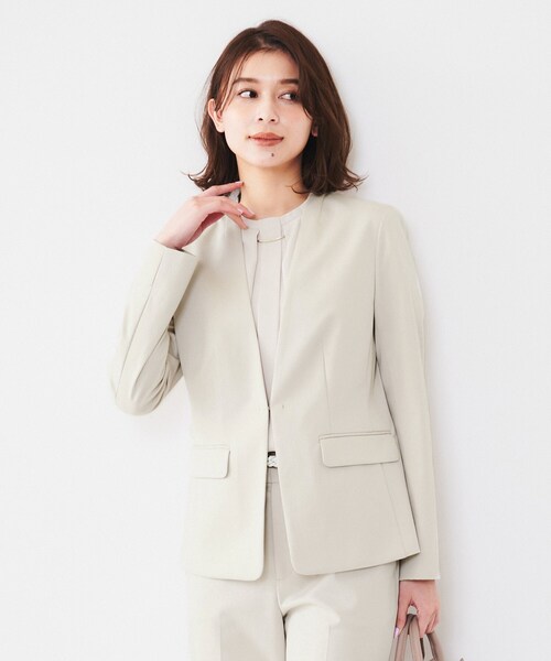 UNTITLED（アンタイトル） ジャケット ノーカラージャケット 「通勤