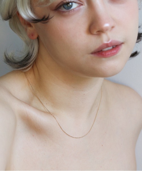 cui-cui（キュイキュイ） ネックレス ゴールド カットボール チェーン