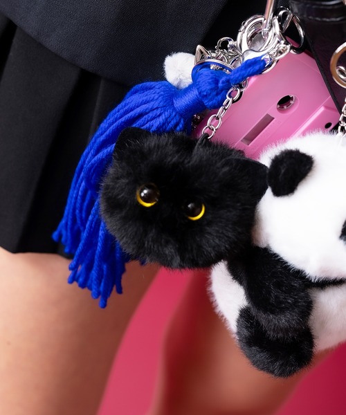 キーホルダー an meets zakka モコモコネコキーホルダー : ZOZOTOWN