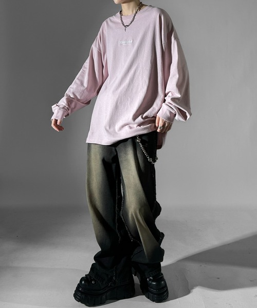 Confirm（コンファーム） tシャツ Y2K グランジ トライバル刺繍 / ロゴ