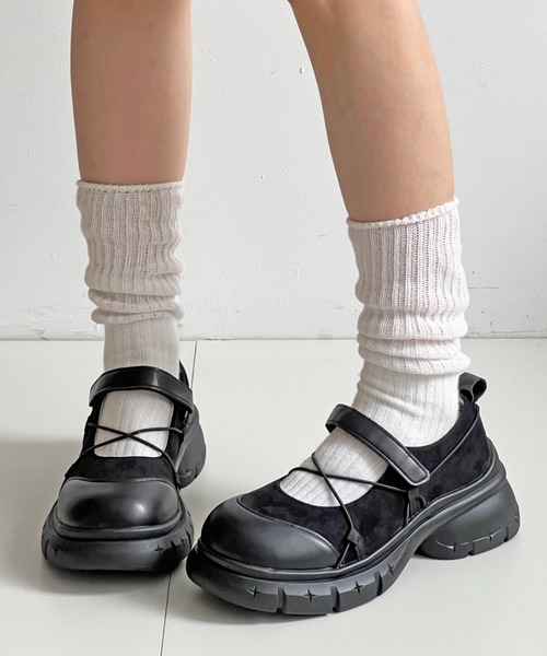 Shoes in Closet（シュークロ） スニーカー 軽量厚底 デザインソール