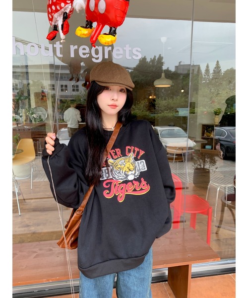 DEVICE（デバイス） トレーナー スウェット アソート プリント 裏起毛