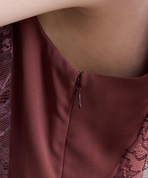 AIMER（エメ） ドレス イレギュラーヘムミモレ丈パーティードレス 結婚