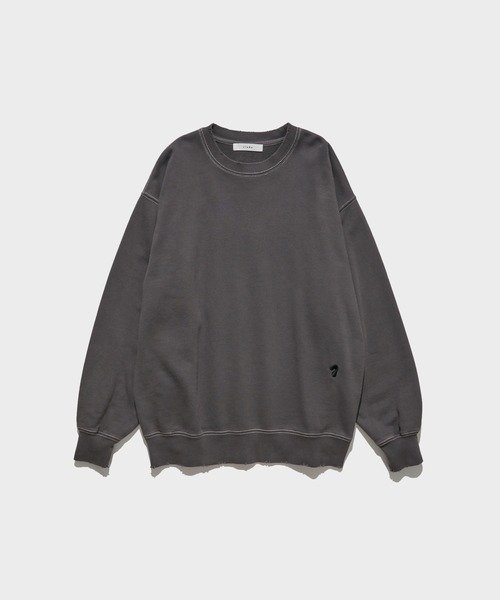 JieDa（ジエダ） トレーナー スウェット J LOGO DAMEGE SWEAT CREW