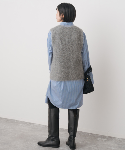 Spick＆Span（スピック アンド スパン） ベスト ジレ アルパカ混ニット