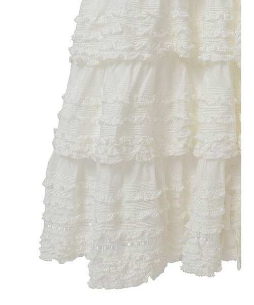 ピンクハウス サッシュベルト ホワイトシフォンフリルベルト ピンク