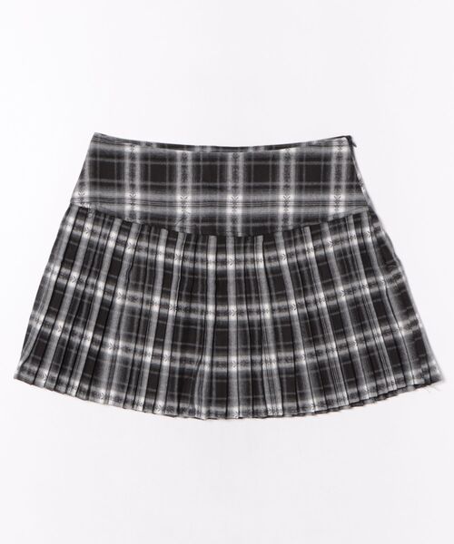 スカート HOOK for girls チェック柄 プリーツ ミニスカート