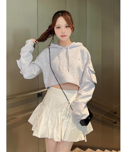 Darich（ダーリッチ） スカート ウエストリボンバルーンミニスカート