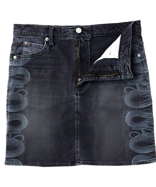 HYSTERIC GLAMOUR（ヒステリックグラマー） デニムスカート SNAKE LOOP