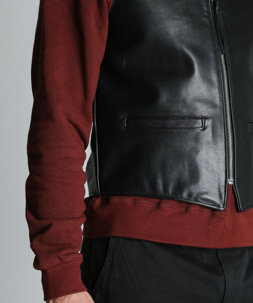 Schott N.Y.C（ショット） ベスト ジレ Schott/ショット/193V LEATHER