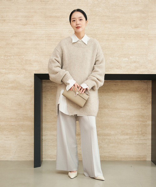 plage（プラージュ） ニット セーター Alpaca mix slit ニット